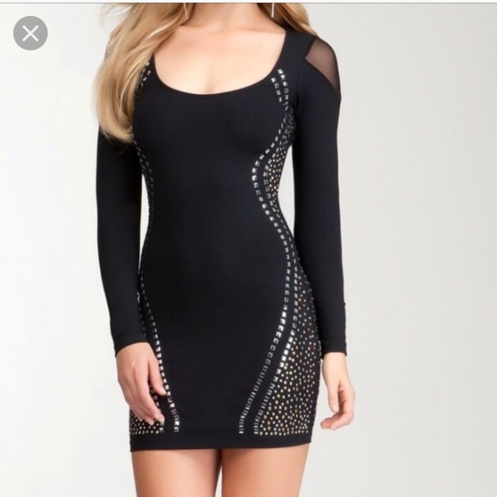 Studded fitted dress